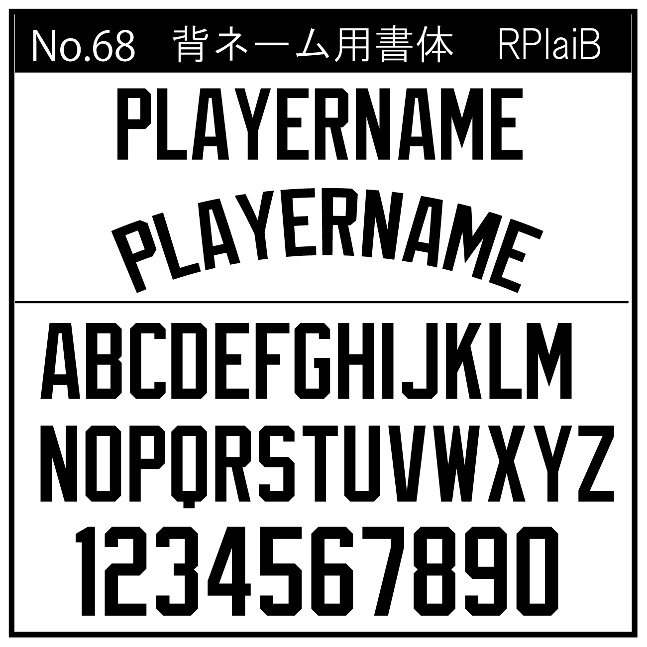 RPlaiB 背ネーム用