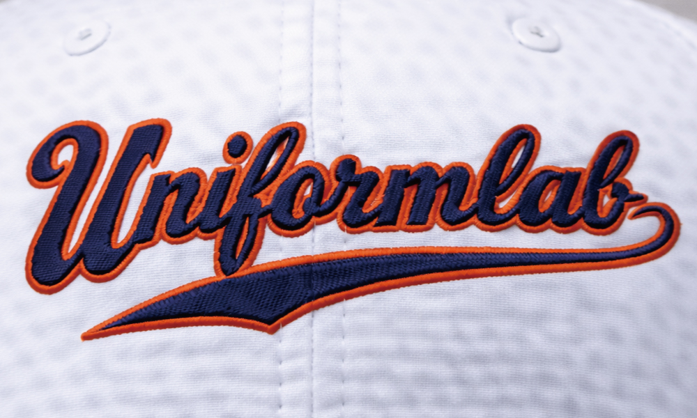 帽子:ダブル直刺繍1段