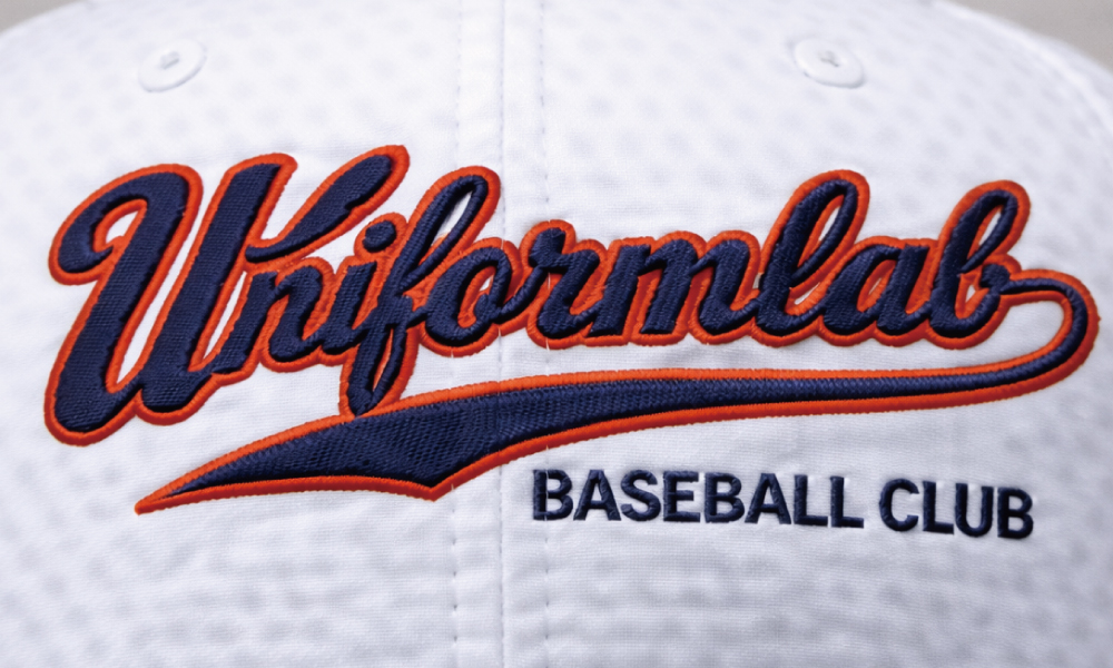 帽子:ダブル直刺繡2段