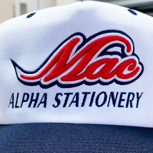 帽子:トリプル直刺繍2段