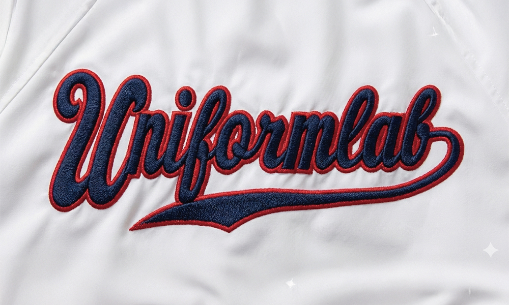 片胸:W直刺繍1段