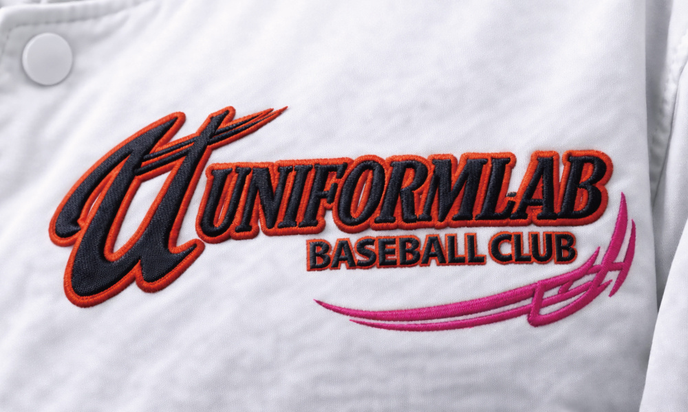 片胸:トリプル直刺繍スクランブル