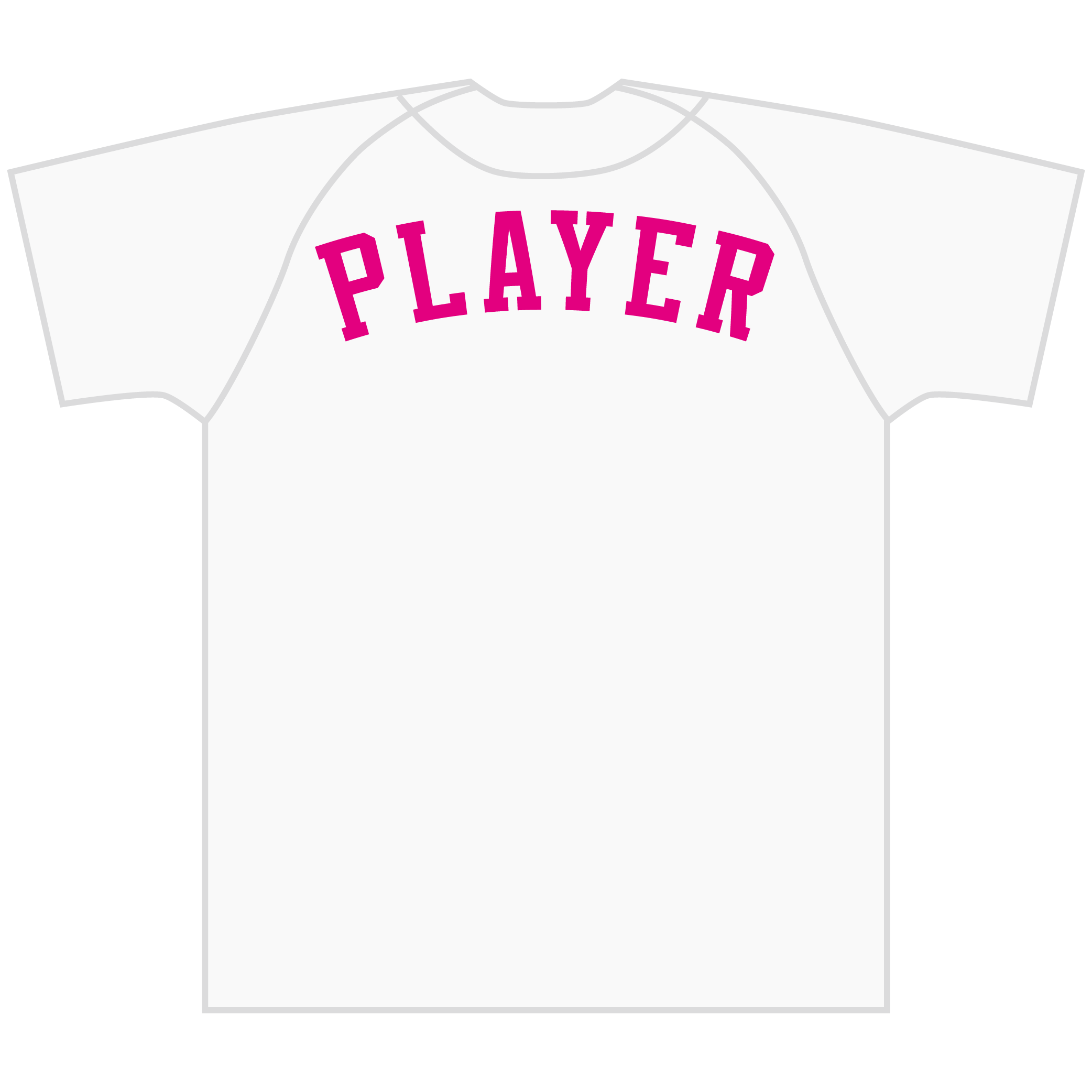 背ネーム（アーチ）1色