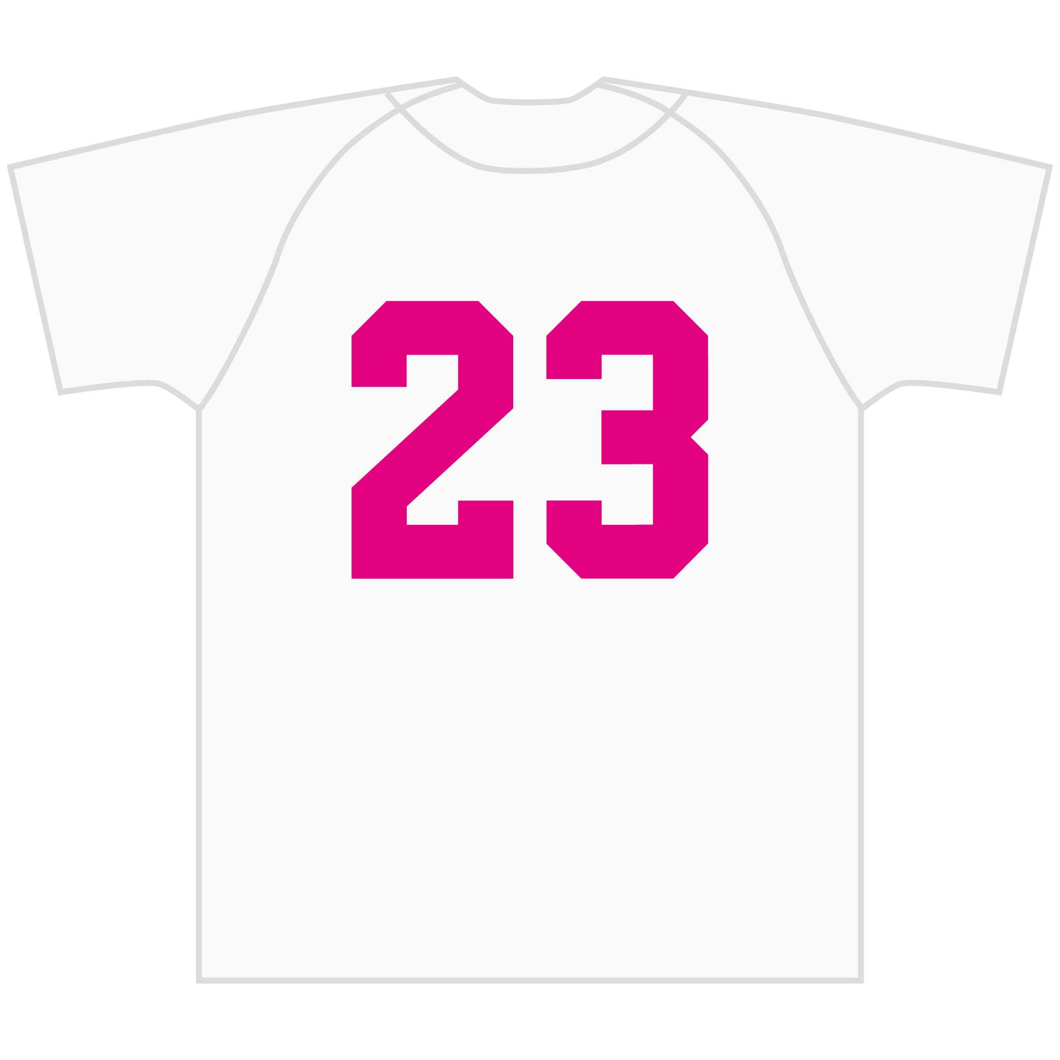 背番号 H:15,18,20cm（1色）