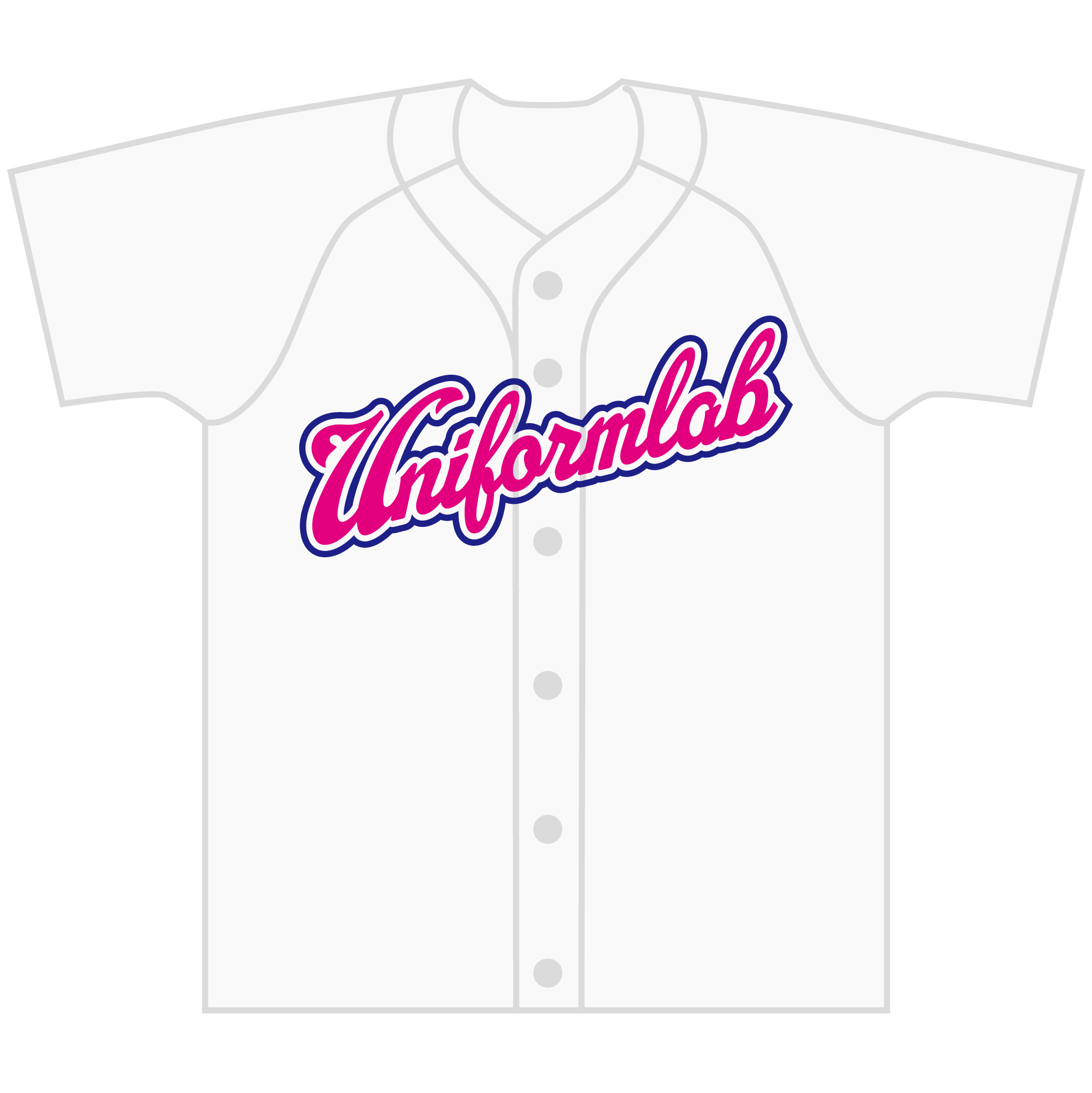 全胸チーム名（中抜き2色）