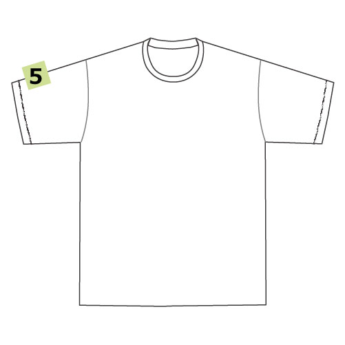 ⑤プリント可能範囲:10×10cm