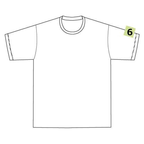 ⑥プリント可能範囲:10×10cm