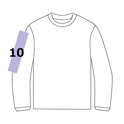 ⑩プリント可能範囲:8×30cm