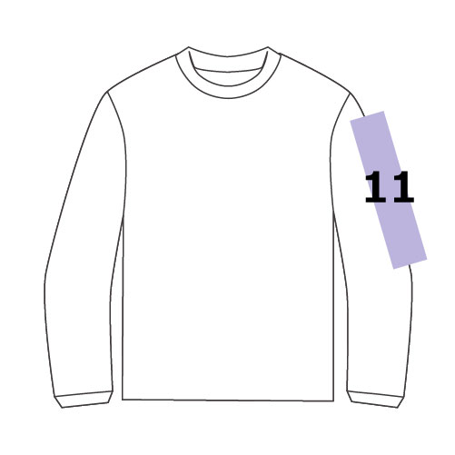 ⑪プリント可能範囲:8×30cm